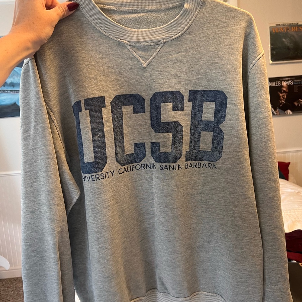 UCSB Vintage Gray Sweater